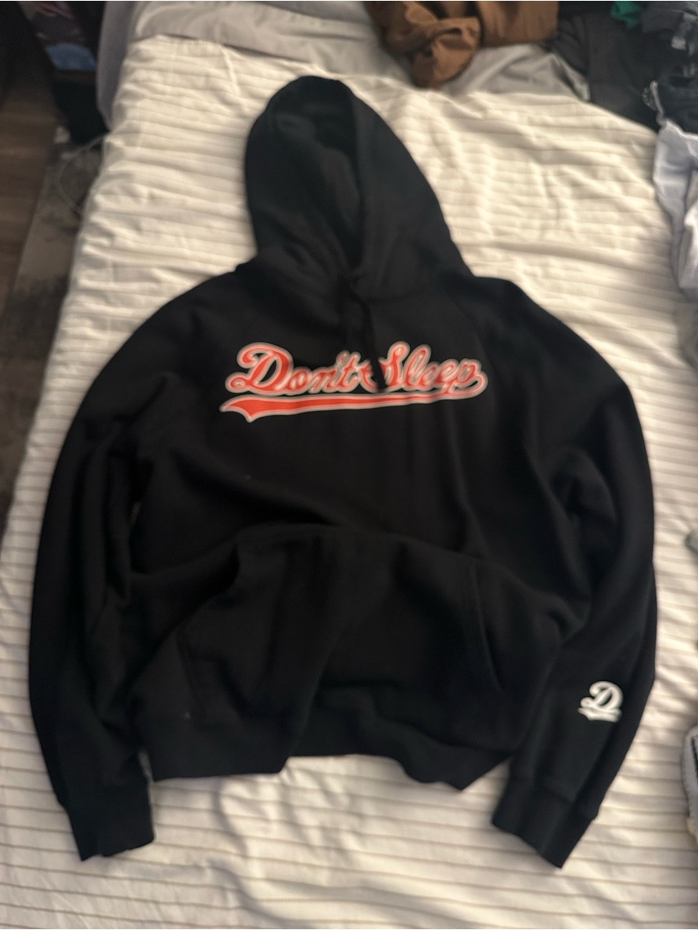 Exclusive Dreamville Black Hoodie with Red & White Script